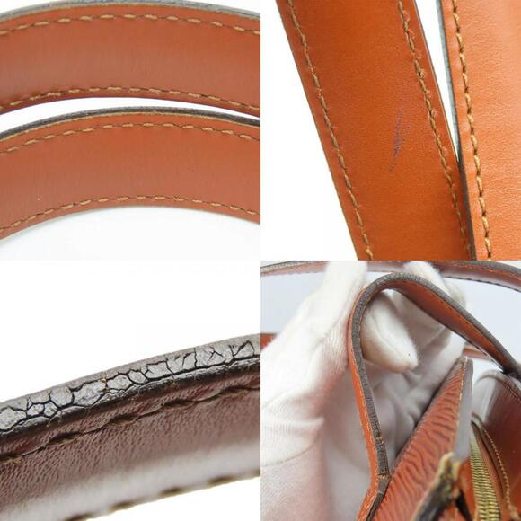 LOUIS VUITTON Brown Leather Tote Bag - Picture 6 of 11